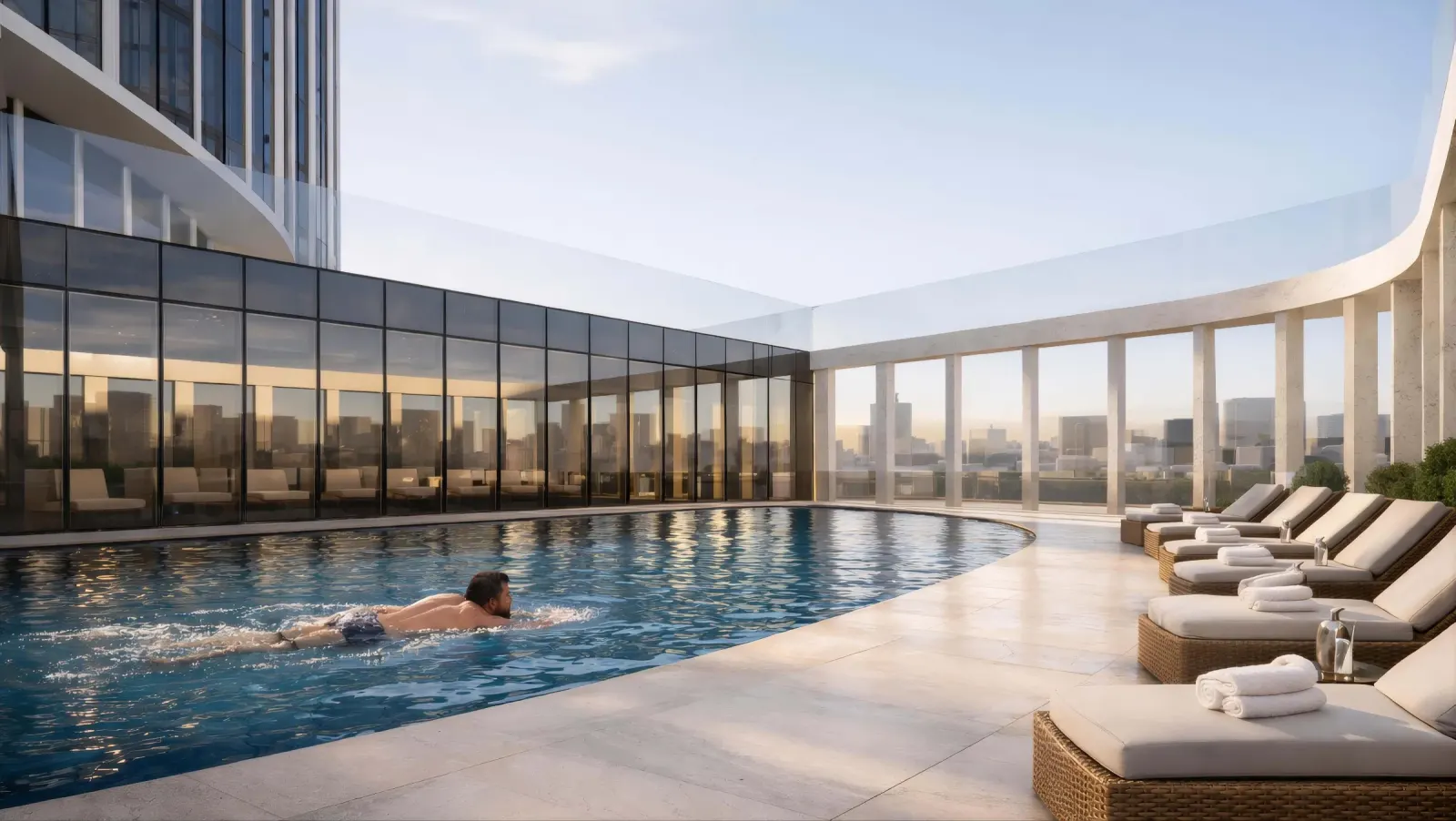 Велнес и бассейн — AURUS Residences